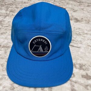 Cotopaxi 5 Panel Hat Strapback Hat Blue Patch Logo OSFM